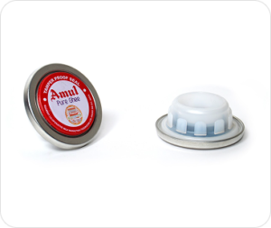63mm Crimpon Spout Closure with printed aluminium seal