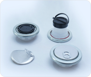 63mm Crimpon with Plain aluminium seal easy tear out spout Closures